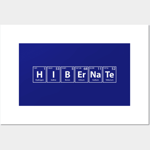 Hibernate Elements Spelling Wall Art by cerebrands